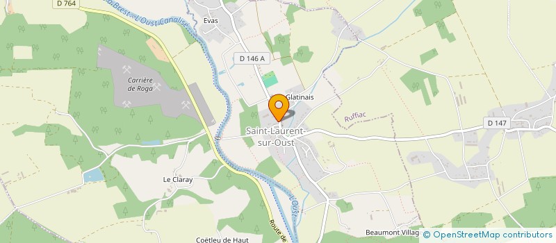 localisation de l'entreprise COMITE DES FETES LAURENTIN  SAINT-LAURENT-SUR-OUST