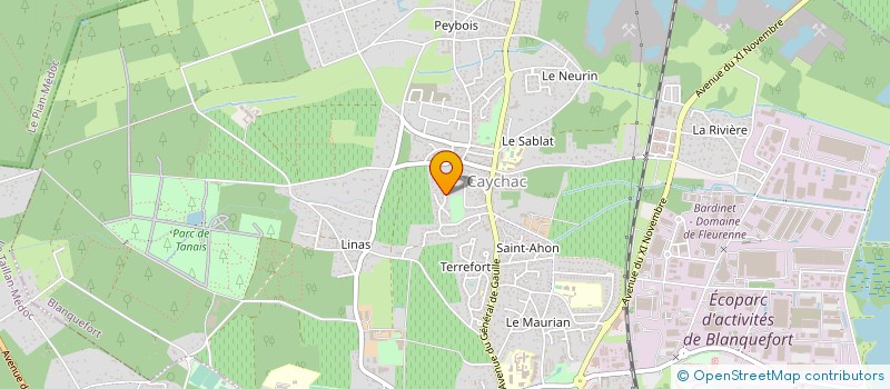 localisation de l'entreprise COMITE DES FETES LE PIAN MEDOC à BLANQUEFORT