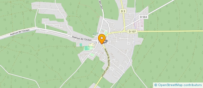 localisation de l'entreprise COMITE DES FETES - LE PORGE  LE PORGE