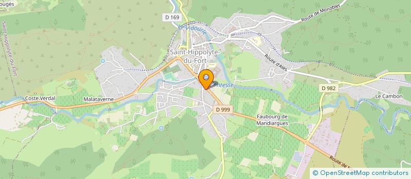 localisation de l'entreprise COMITE DES FETES LES 13 FONTAINES  SAINT-HIPPOLYTE-DU-FORT