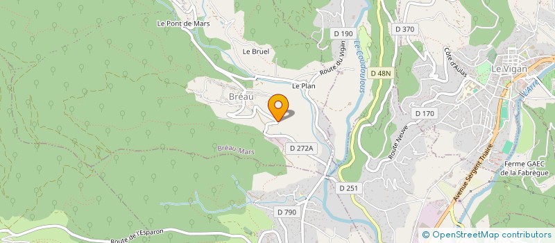 localisation de l'entreprise COMITE DES FETES LES CALUCS  BREAU-MARS