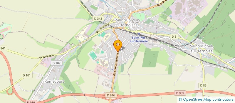 localisation de l'entreprise COMITE DES FETES LES GALONS DU TERNOIS à SAINT-POL-SUR-TERNOISE
