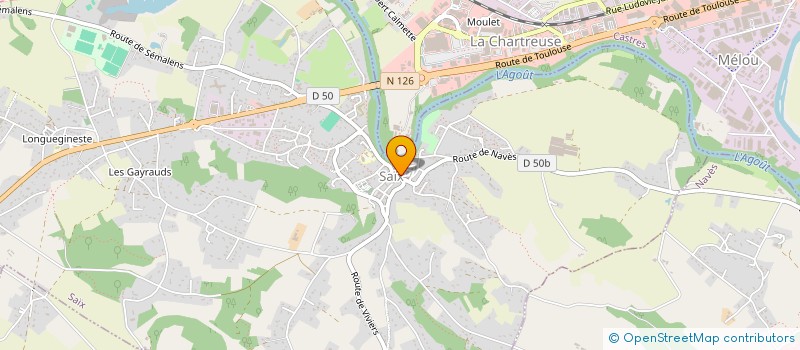 localisation de l'entreprise COMITE DES FETES LONGUEGINESTE à SAIX