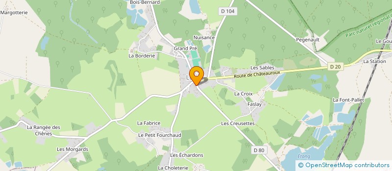 localisation de l'entreprise COMITE DES FETES LUANTAIS à LUANT