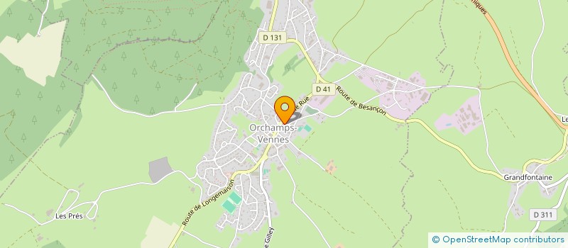 localisation de l'entreprise COMITE DES FETES ORICAMPIEN  ORCHAMPS-VENNES