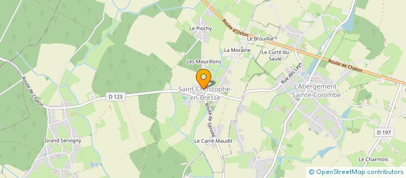 localisation de l'entreprise COMITE DES FETES OUROUX SUR SAONE  OUROUX-SUR-SAONE