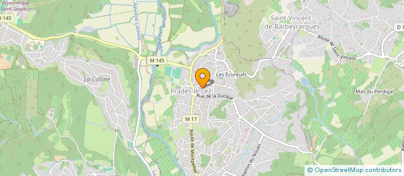 localisation de l'entreprise COMITE DES FETES PRADEZ LE LEZ à PRADES-LE-LEZ