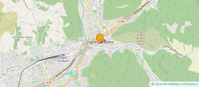 localisation de l'entreprise COMITE DES FETES QU PIED VILLE à DIGNE-LES-BAINS