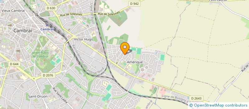 localisation de l'entreprise COMITE DES FETES RTE DU CATEAU  CAMBRAI