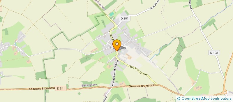 localisation de l'entreprise COMITE DES FETES RURAL D'HERBELLES  BELLINGHEM