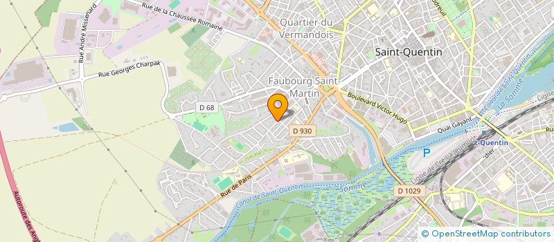 localisation de l'entreprise COMITE DES FETES SAINT-MARTIN à SAINT-QUENTIN