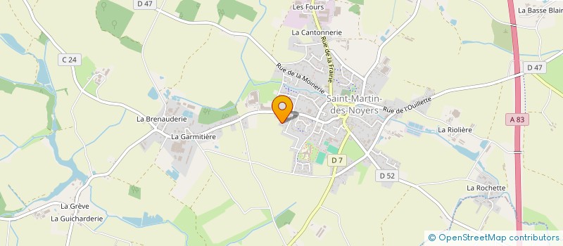 localisation de l'entreprise COMITE DES FETES SAINT MARTIN DES NOYERS  SAINT-MARTIN-DES-NOYERS