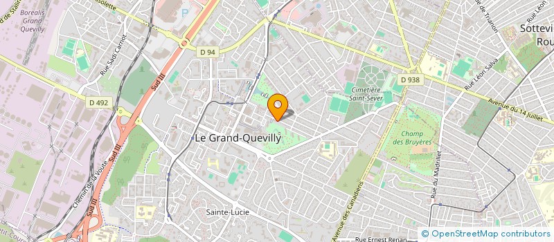 localisation de l'entreprise COMITE DES FETES SAINTE LUCIE à LE GRAND-QUEVILLY