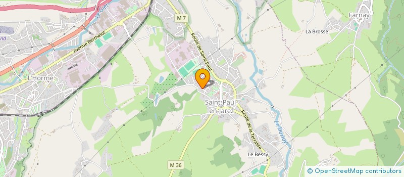 localisation de l'entreprise COMITE DES FETES SAMPOUTAIRE  SAINT-PAUL-EN-JAREZ