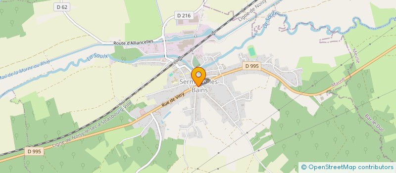 localisation de l'entreprise COMITE DES FETES SERMAIZIEN  SERMAIZE-LES-BAINS