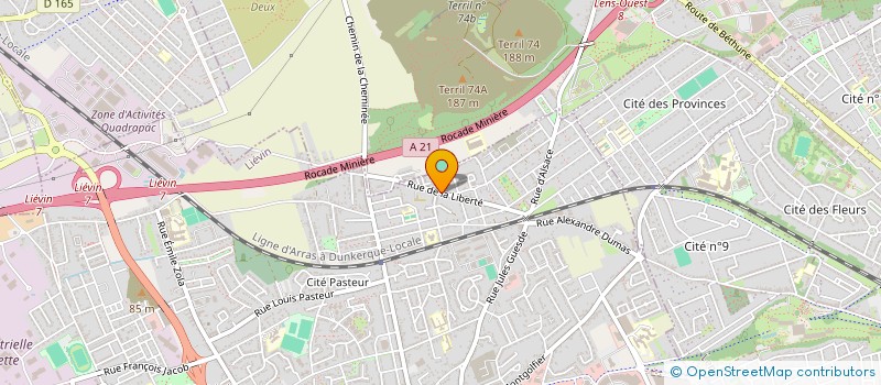 localisation de l'entreprise COMITE DES FETES ST ALBERT LIEVIN  LIEVIN