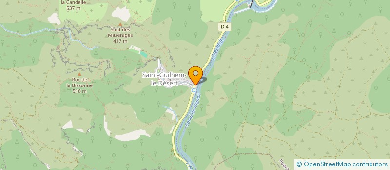 localisation de l'entreprise COMITE DES FETES ST GUILHEM  SAINT-GUILHEM-LE-DESERT