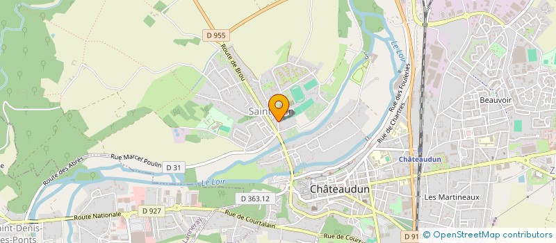 localisation de l'entreprise COMITE DES FETES ST JEAN à CHATEAUDUN