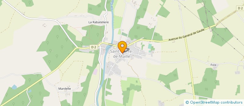 localisation de l'entreprise COMITE DES FETES ST PIERRE DE MAILLE  SAINT-PIERRE-DE-MAILLE