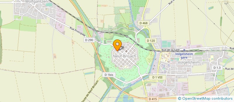 localisation de l'entreprise COMITE DES FETES VAUBAN  NEUF-BRISACH