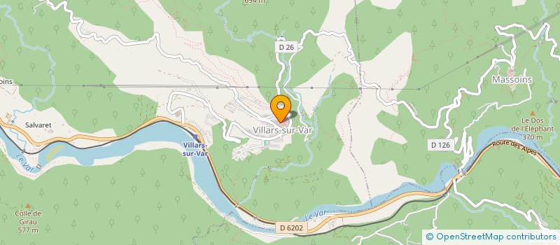 localisation de l'entreprise COMITE DES FETES VILLARS SUR VAR  VILLARS-SUR-VAR