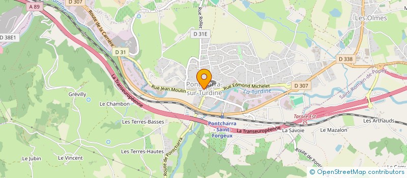 localisation de l'entreprise COMITE DES FETS DE ST LOUP  VINDRY-SUR-TURDINE