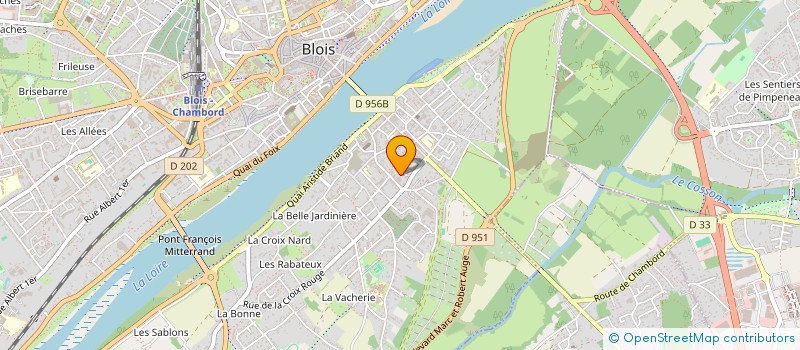localisation de l'entreprise COMITE DES FOIRES EXPOSITIONS DE BLOIS  BLOIS