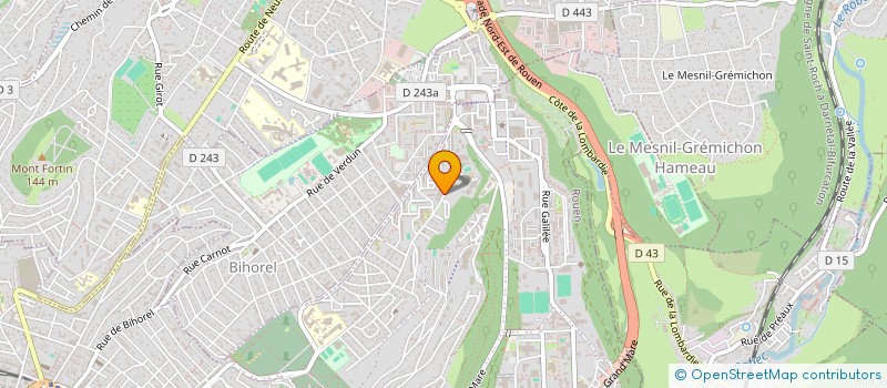 localisation de l'entreprise COMITE DES GESTIONS DE LA MAISON CGT  ROUEN