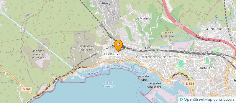 localisation de l'entreprise COMITE DES INTERETS DU QUARTIER DE L'ESTAQUE RIAUX à MARSEILLE