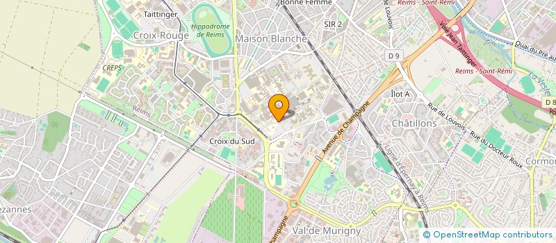 localisation de l'entreprise COMITE DES INTERNES DE REIMS CHAMPAGNE  REIMS