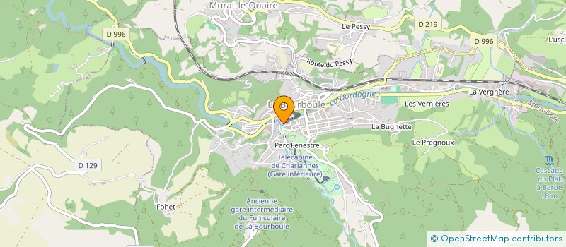 localisation de l'entreprise COMITE DES JEUNES DE LA BOURBOULE  LA BOURBOULE