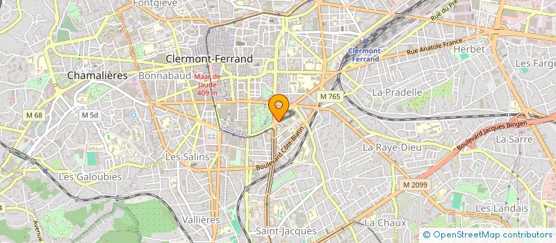 localisation de l'entreprise COMITE DES JEUNES ENGAGES POUR LA MEMOIRE  CLERMONT-FERRAND