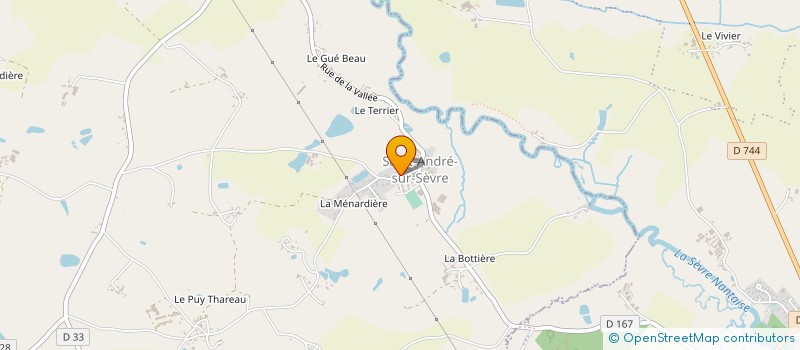 localisation de l'entreprise COMITE DES JEUNES L'AREUH L'EVE  SAINT-ANDRE-SUR-SEVRE