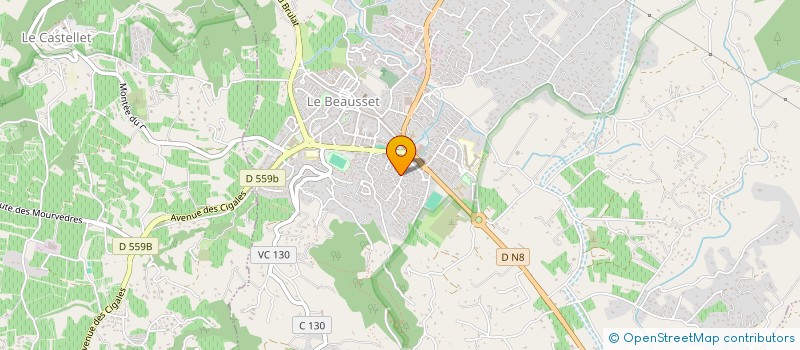 localisation de l'entreprise COMITE DES JUMELAGES DU CASTELLET  LE CASTELLET