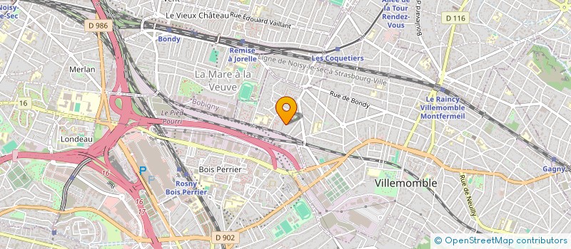 localisation de l'entreprise COMITE DES LOCATAIRES DES MARNAUDES A VILLEMOMBLE ( CDLMV )  VILLEMOMBLE