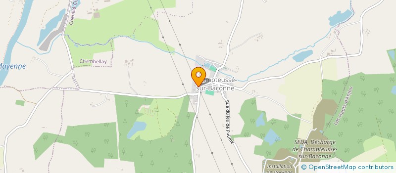 localisation de l'entreprise COMITE DES LOISIRS  CHENILLE-CHAMPTEUSSE