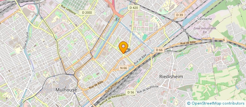 localisation de l'entreprise COMITE DES LOISIRS DE LA COMPAGNIE DE GENDARMERIE DE MULHOUSE  MULHOUSE