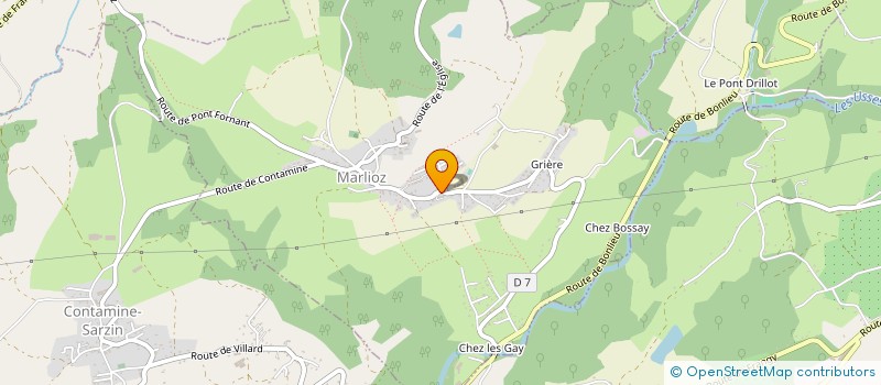 localisation de l'entreprise COMITE DES LOISIRS DE MARLIOZ à MARLIOZ