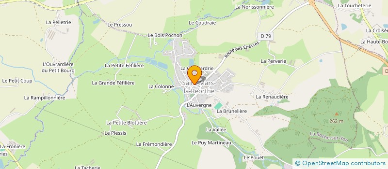 localisation de l'entreprise COMITE DES LOISIRS DE SAINT-MARS-LA-REORTHE à SAINT-MARS-LA-REORTHE