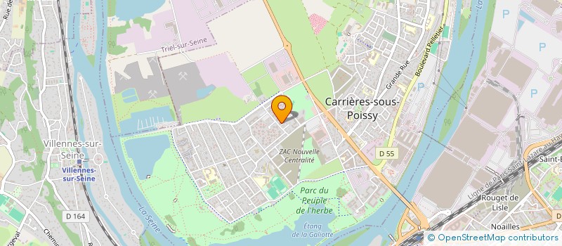 localisation de l'entreprise COMITE DES OBSERVATEURS DES DROITS DE L'HOMME FRANCE-DELEGATION TERRITORIALE DES YVELINES (CODHO YVELINES) à CARRIERES-SOUS-POISSY