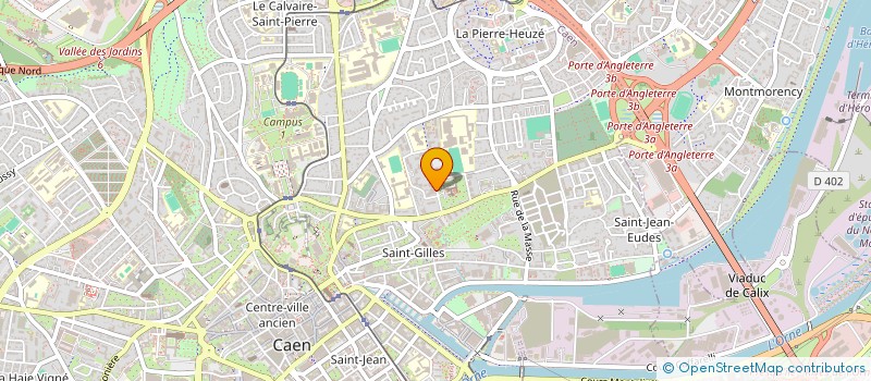 localisation de l'entreprise COMITE DES OEUVRES SOC DES PTT DU CALVAD  CAEN