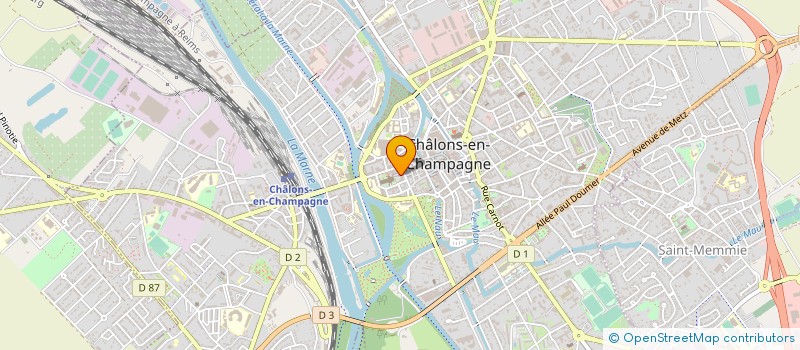 localisation de l'entreprise COMITE DES OEUVRES SOCIALE DE LA MARNE  CHALONS-EN-CHAMPAGNE