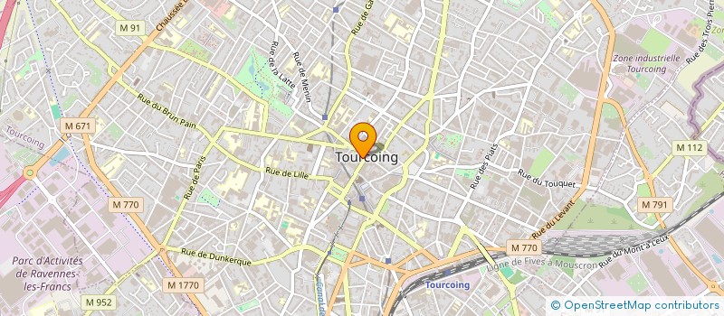 localisation de l'entreprise COMITE DES OEUVRES SOCIALES à TOURCOING