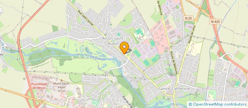 localisation de l'entreprise COMITE DES OEUVRES SOCIALES à ANZIN-SAINT-AUBIN