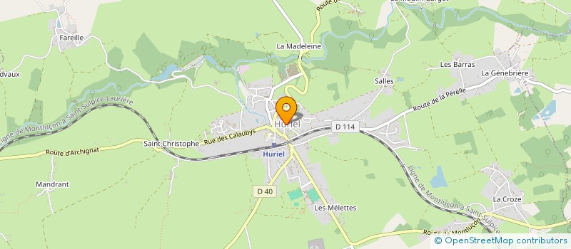 localisation de l'entreprise COMITE DES OEUVRES SOCIALES  HURIEL