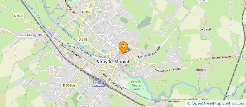 localisation de l'entreprise COMITE DES OEUVRES SOCIALES  PARAY-LE-MONIAL