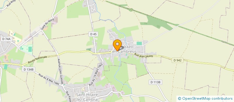 localisation de l'entreprise COMITE DES OEUVRES SOCIALES à SAINT-VAAST-EN-CAMBRESIS