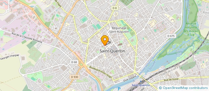localisation de l'entreprise COMITE DES OEUVRES SOCIALES CCAS à SAINT-QUENTIN