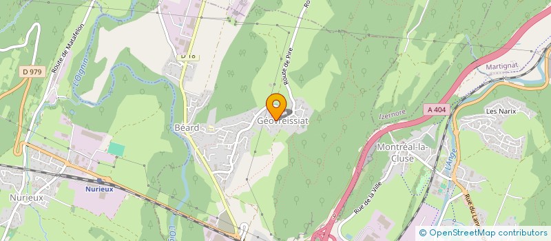 localisation de l'entreprise COMITE DES OEUVRES SOCIALES DE BEARD-GEOVREISSIAT  BEARD-GEOVREISSIAT