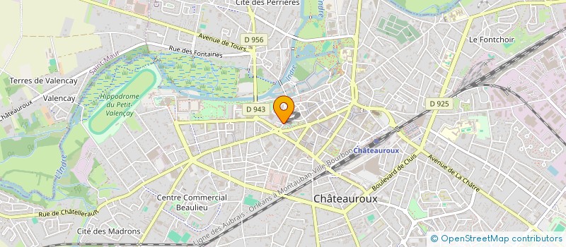 localisation de l'entreprise COMITE DES OEUVRES SOCIALES DE CHATEAUROUX à CHATEAUROUX